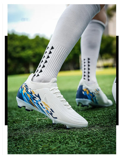 Casual Comfortable Men's Sports Shoes Soccer Shoes Men Anti-slip Outdoor Grass Training Breathable Lace-up Football Boots
