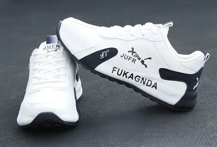 Pánské voděodolné tenisky z PU kůže, ležérní sportovní obuv, lehké, prodyšné, ploché, protiskluzové tenisky, Zapatillas Hombre