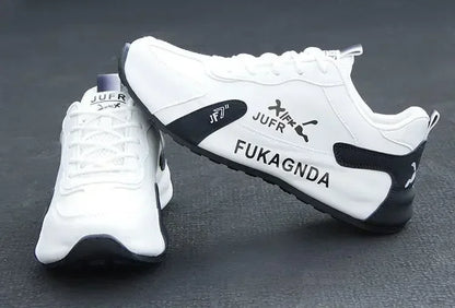 Pánské voděodolné tenisky z PU kůže, ležérní sportovní obuv, lehké, prodyšné, ploché, protiskluzové tenisky, Zapatillas Hombre