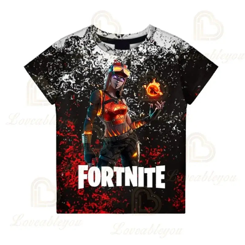 Camiseta Battle Royale Fortnite Victory para niños, tops para niñas y niños, camisetas Harajuku infantiles 3D, NUEVO DISEÑO 2025