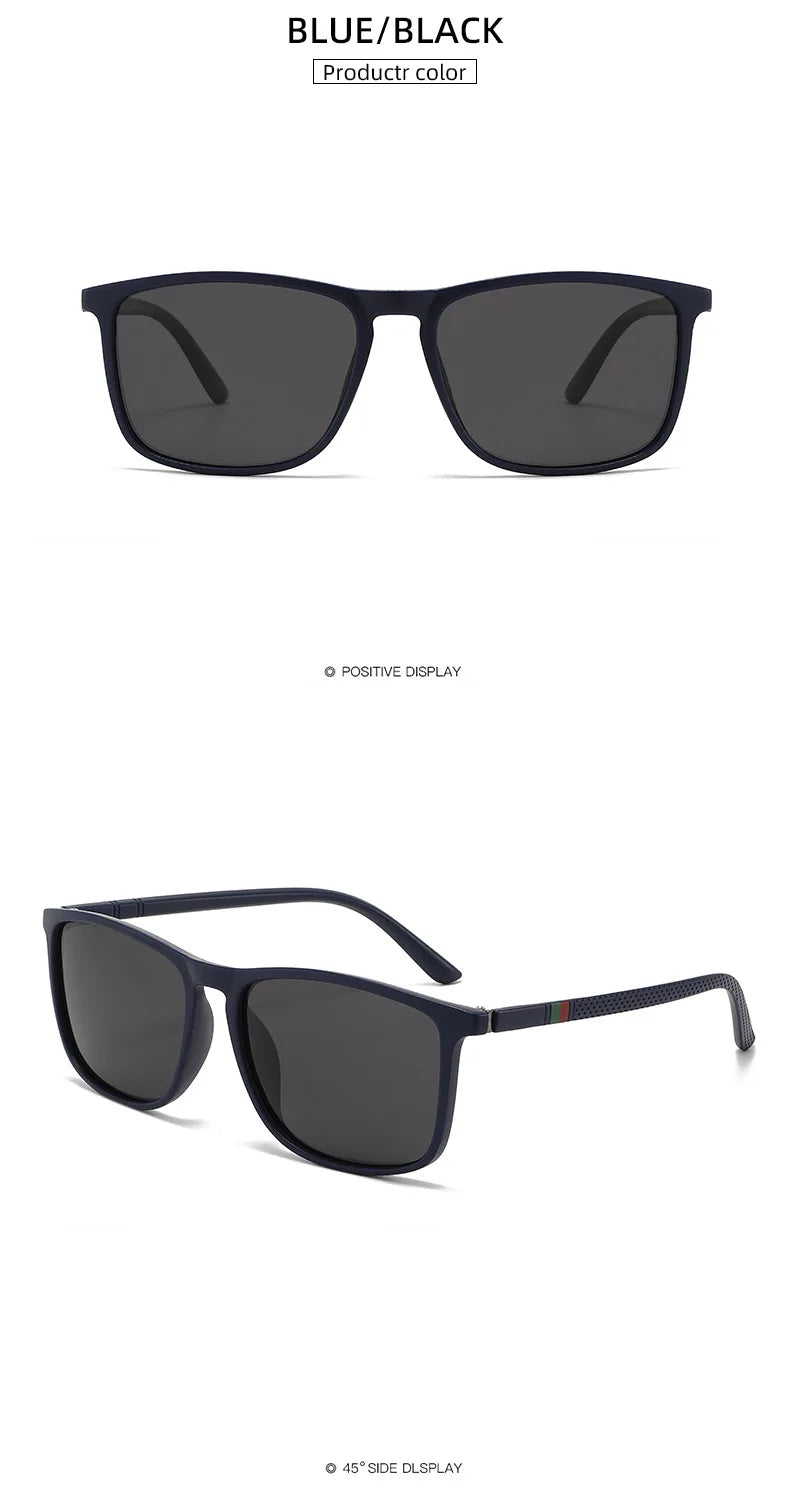 New Luxury Brand Polarized Sunglasses Men Square Frame Classic Women Glasses Driving Fishing Eyewear Gafas De Sol Hombre