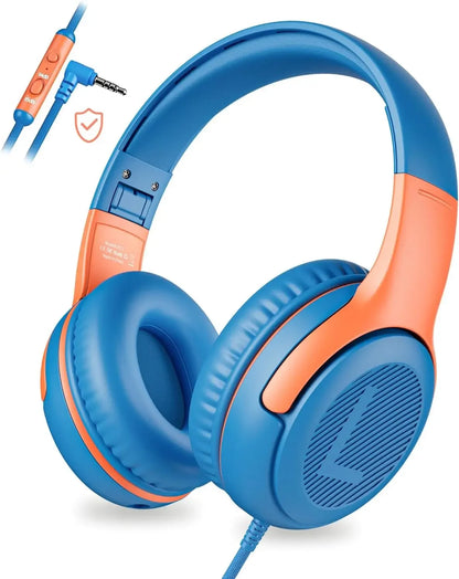 1/2/3 pièces AWATRUE AT2 Casque filaire pour enfants avec micro, casque supra-auriculaire pliable pour PC, ordinateur portable