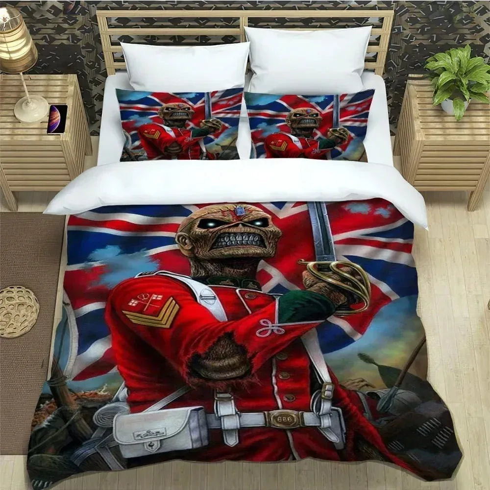 3D Rock Band I-Iron-M-Maiden Bedding Sets Exquisite Bed Supplies Set Duvet Cover Comforter Set Bedding Set Luxury Birthday Gift
