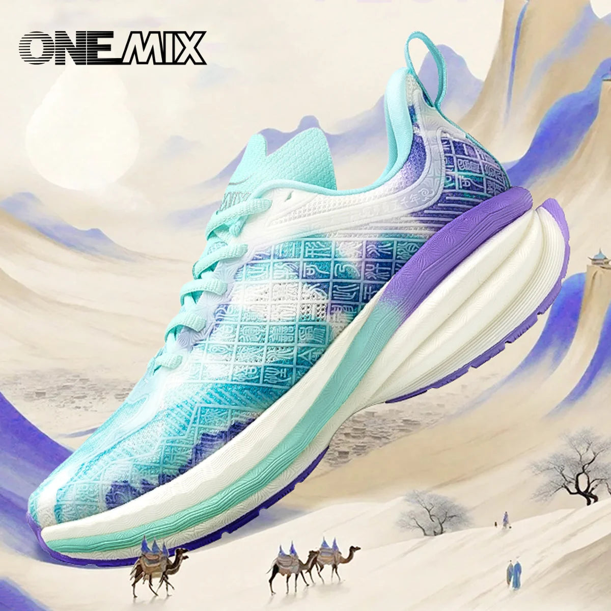 Zapatillas deportivas ONEMIX: nuevas zapatillas de running para hombre con amortiguación, antideslizantes, transpirables y ligeras; zapatillas deportivas para mujer para actividades al aire libre