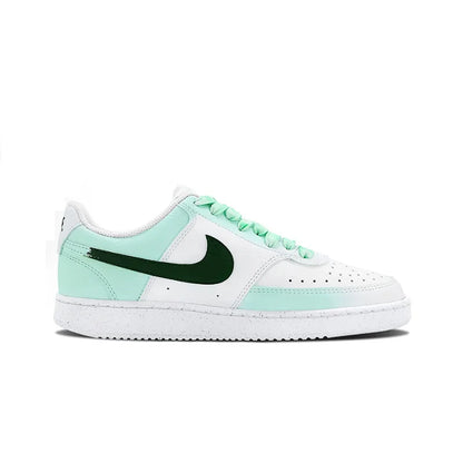 Custom Sneakers Nike Court Vision 1 "Mint Gorgeous" Huiya Handcrafted High Street Campus Non-Slip Men's Sneakers