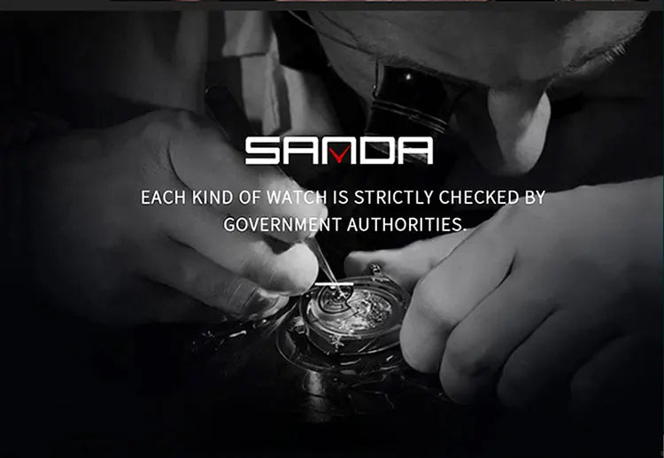 SANDA Top Luxury Watches Men Military Army Mens Watch Waterproof Sport Wristwatch Dual Display Watch Male Relogio Masculino