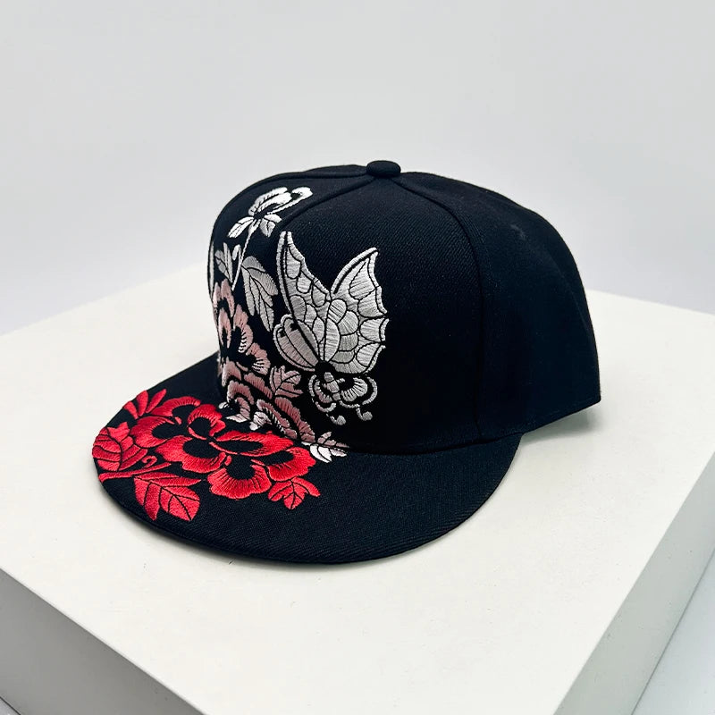China Chic Pattern Embroidered Baseball Hats Breathable New Unisex Ethnic Style Peaked Caps Versatile Sunshade Hip Hop Fashion