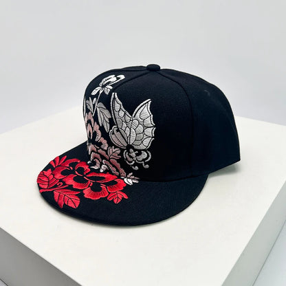 China Chic Pattern Embroidered Baseball Hats Breathable New Unisex Ethnic Style Peaked Caps Versatile Sunshade Hip Hop Fashion
