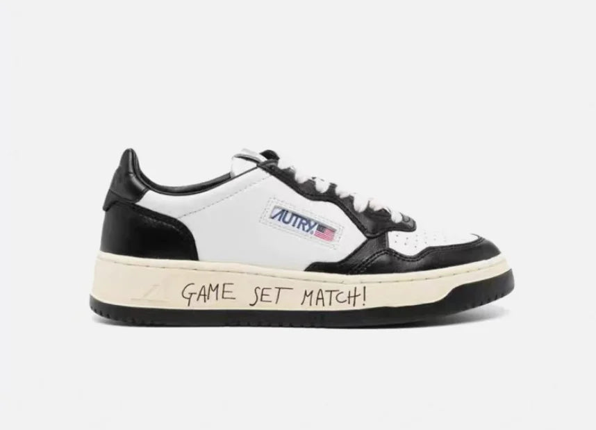 New KWUN AUTRY Men Women Sports Low Top Casual Board Shoes Running Shoes ﻿White Shoes Genuine Leather