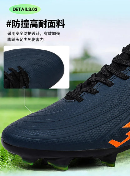 Casual Comfortable Men's Sports Shoes Soccer Shoes Men Anti-slip Outdoor Grass Training Breathable Lace-up Football Boots