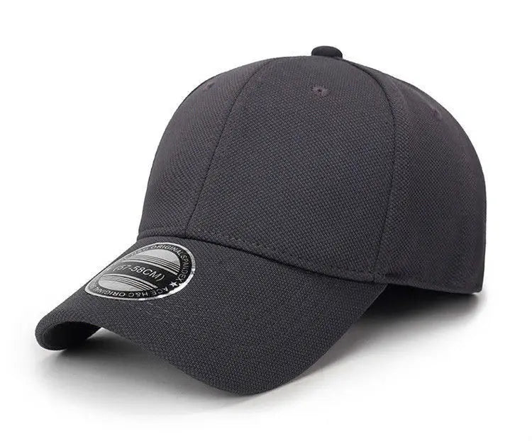 New High Quality Baseball Cap Man Fitted Closed Full Cap Mesh Cap Outdoor Breathable Sports Cotton Sun Male TruckerHat