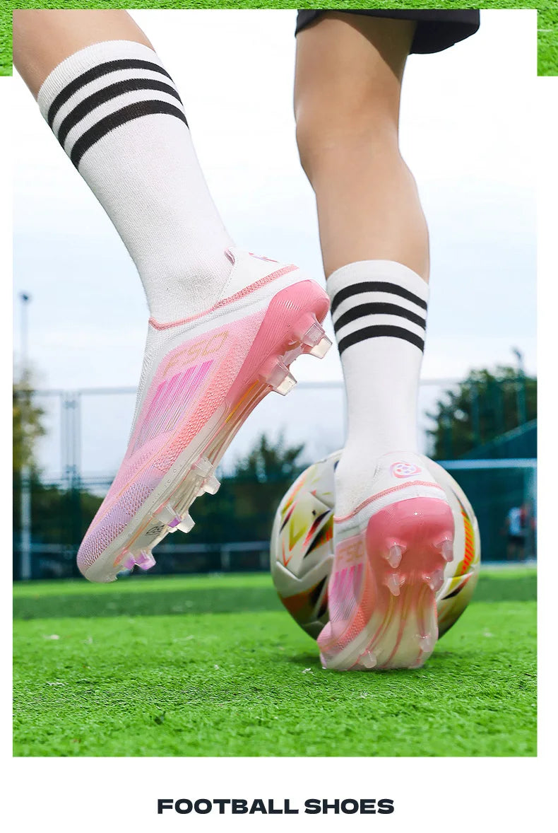 New Men's Football Boots Turf Comfortable Soccer Shoes Sport FG Grass Cleats Futsal Non-Slip Outdoor Adult Ultralight Non-Slip
