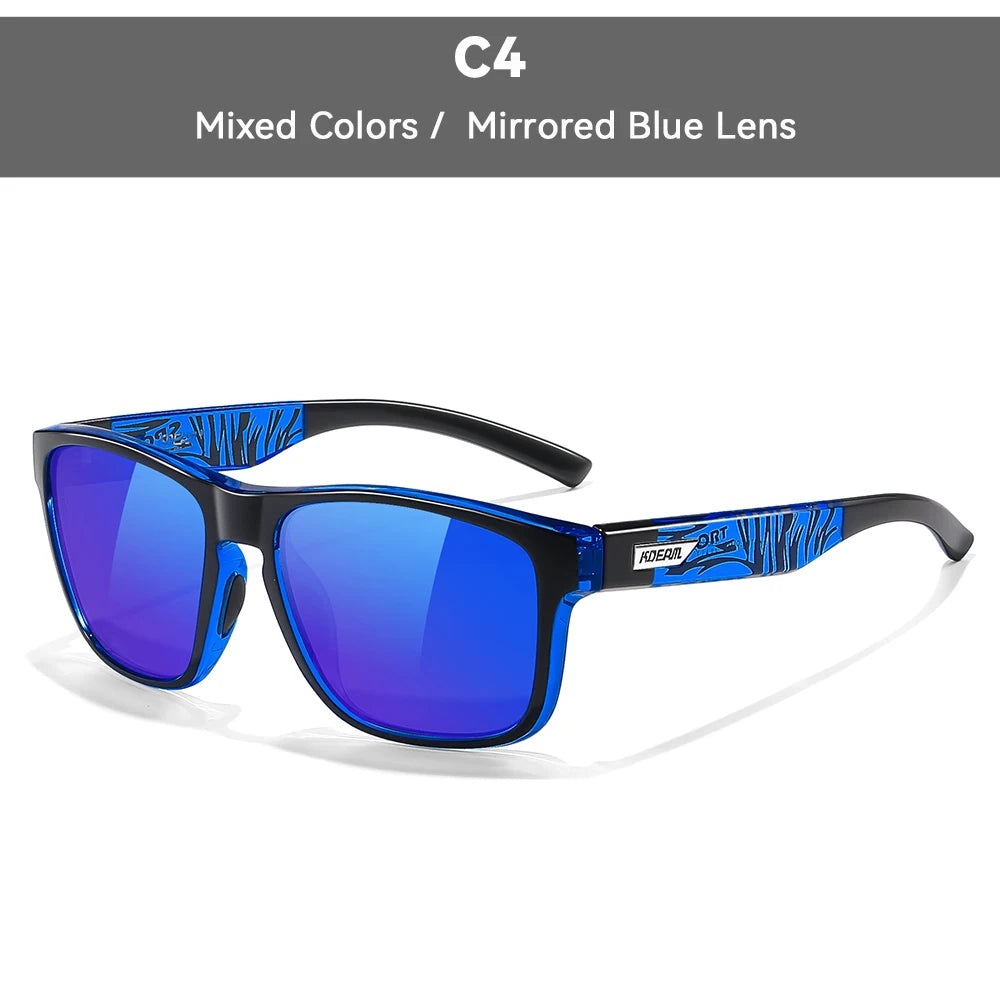 KDEAM XXL Size Men's Polarized Sunglasses Outdoor Sports Goggles Overall Width 155mm Extra Large Sunglass