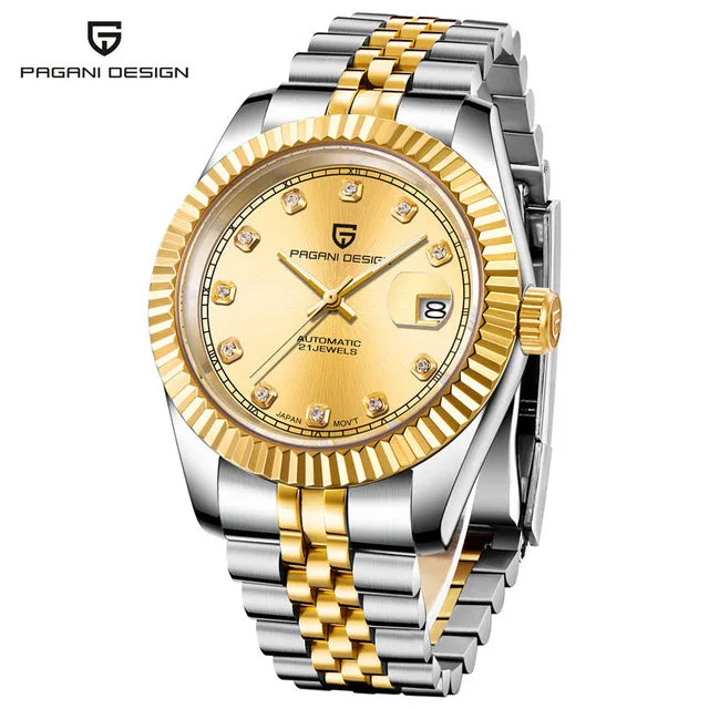 PAGANI DESIGN 40MM Men Mechanical Watch Top Luxury Japan Movement Automatic Watch Sport Stainless Steel Waterproof Men Watches