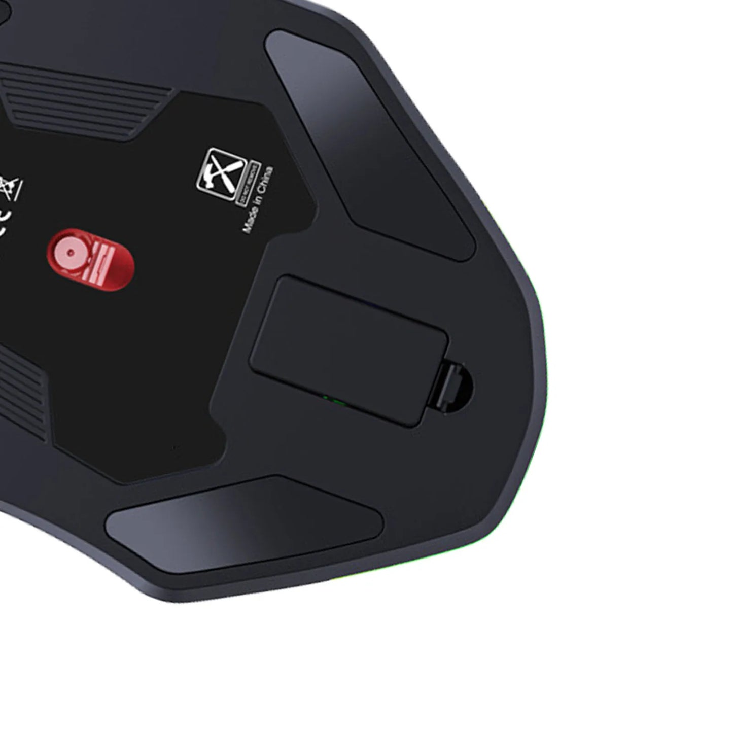 Ratón gaming RGB con cable 12800DPI, 12 teclas, definición de macros, accesorios de repuesto para ordenador, funcionamiento fotoeléctrico