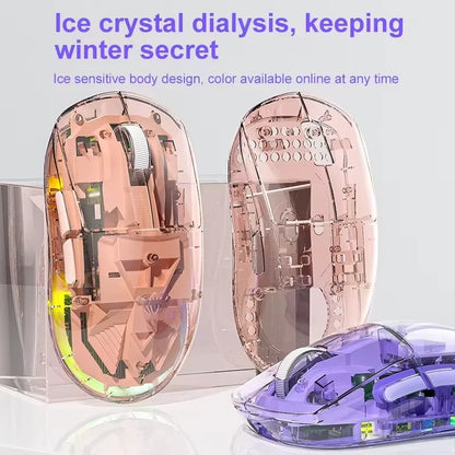 Mouse Bluetooth Wireless AULA SC660, mouse e-sport con connessione trimodale, leggero, ricarica Type-C, per gaming, ufficio, ragazze e ragazzi