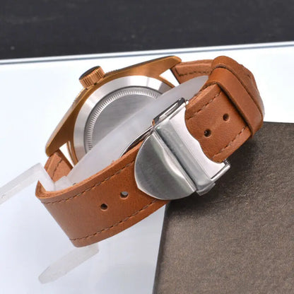 Luxury NH35A Corgeut 41mm Automatic Men's Watch PVD Case Sapphire Military Male 10BAR wim Watches Luminous Mechanical Wristwatches
