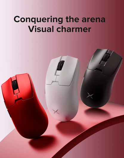 Delux M800mini trådlös gamingmus, 46g lätt, PAW3395/PAW3311, 1KHz polling rate för PC-gamers med små till medelstora händer