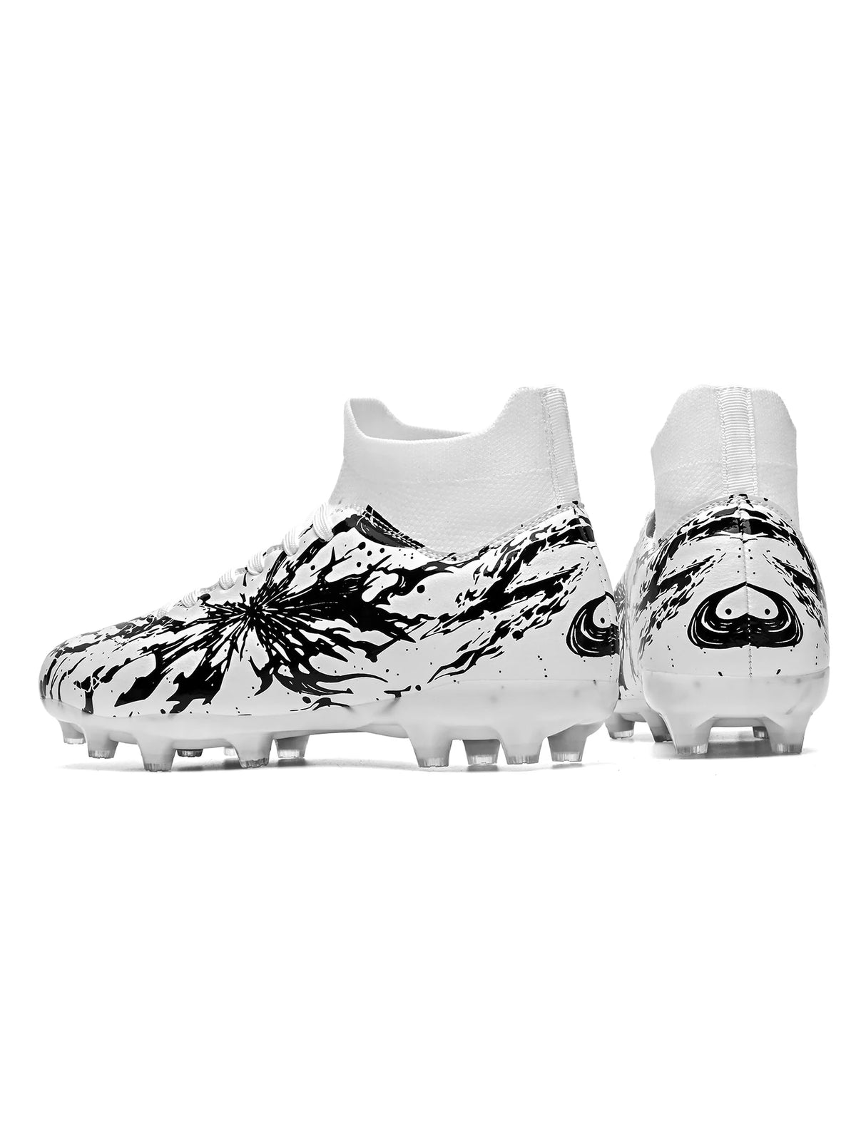 Chaussures de football AG FG pour hommes adultes, légères, en PU, avec crampons en caoutchouc à haute adhérence, pour les entraînements et les matchs de football en extérieur.