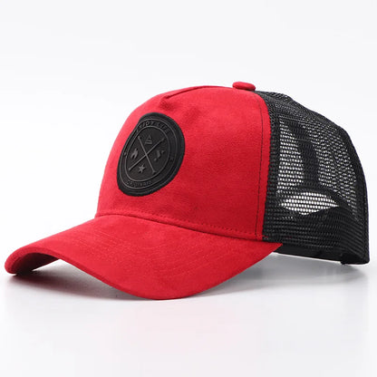 New Summer Mesh Baseball Cap Women Men Letter Patch Snapback Hat Casual Breathable Unisex Street Hip Hop Trucker Caps
