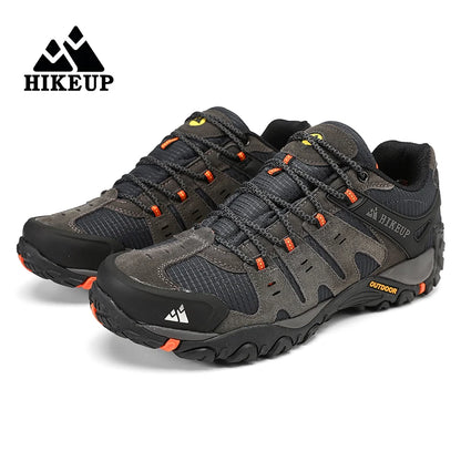 Męskie buty trekkingowe HIKEUP z zamszowej skóry – odporne na zużycie buty outdoorowe do trekkingu, chodzenia, polowania i zastosowań taktycznych
