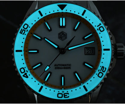 San Martin 2025 New Enamel Dial Full Luminous 39mm Dive Watch Luxury Men Watch NH35 Automatic Mechanical Waterproof 200m SN0129