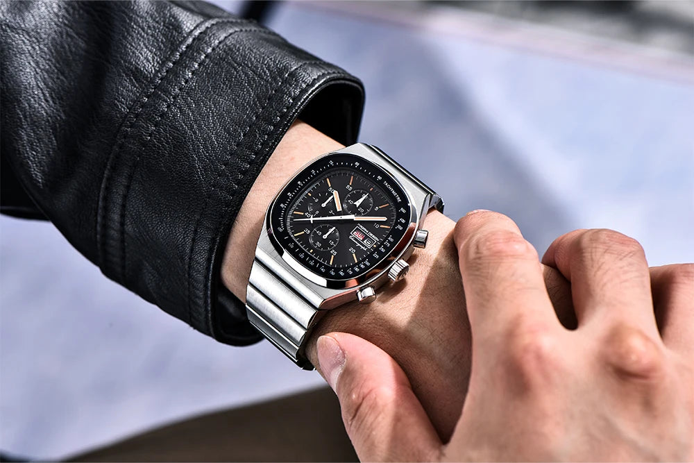 PAGANI DESIGN New 40mm Men‘s Quartz Watches Japan Miyota Movement Sapphire Stainless Waterproof Luminous reloj hombre PD1819