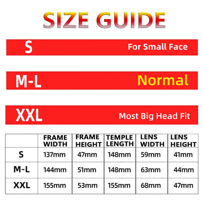 MAXJULI Polarized Big Sunglasses for Men Women with Big Heads UV 400 Protection 8125