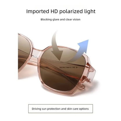 Fashion Round Polarized Sunglasses Cover Over Myopia Prescription Glasses Portable Men Women Vintage Fishing Driving Eyewear