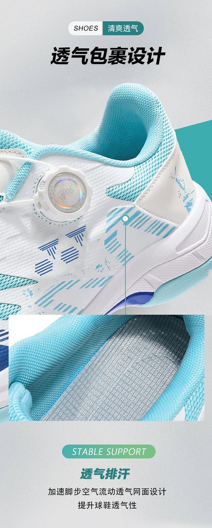 Badminton Shoes Men Training Sports Shoes Indoor and Ooutdoor Anti Slip Wear-resistant Mesh Breathable Table Tennis Tennis Shoes