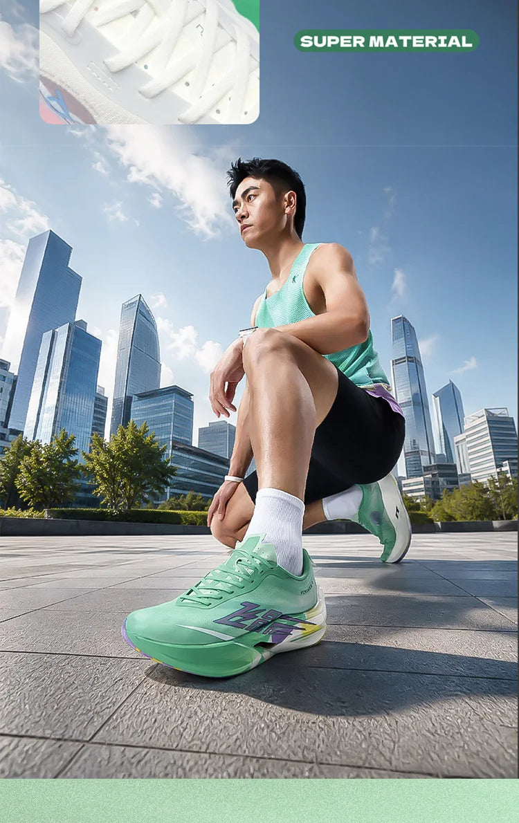 Zapatillas de running QIAODAN Feiying PB6.0 con suela de carbono para hombre, zapatillas profesionales de maratón, zapatillas deportivas ligeras QDB023263299