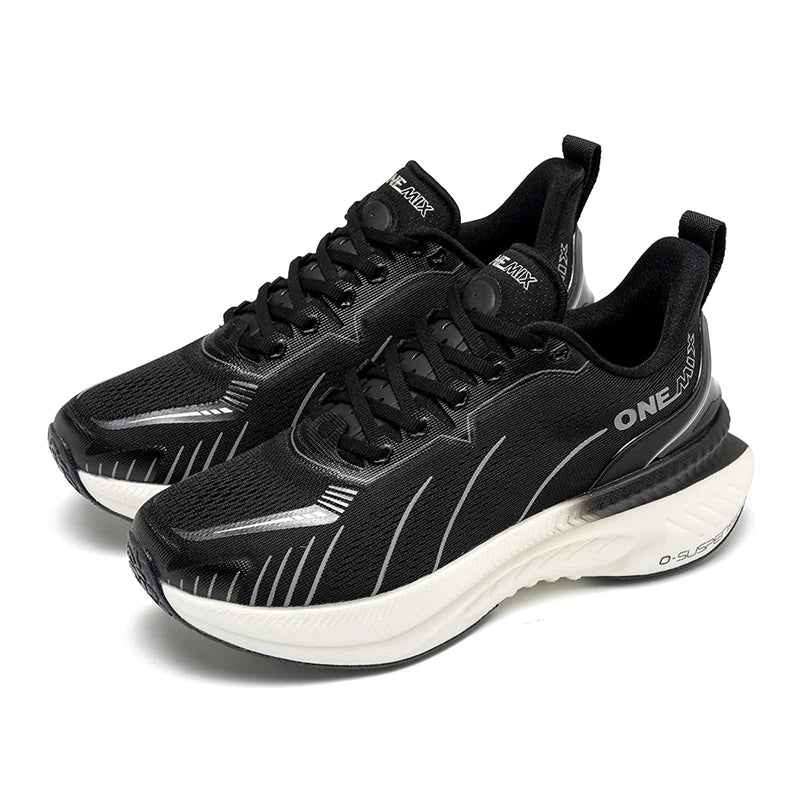 Zapatillas de running ONEMIX New Cushioning para hombre, aptas para corredores pesados, deportivas con cordones para mujer, antideslizantes, de exterior, deportivas para hombre
