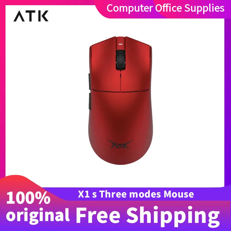 Nuovo mouse gaming wireless ultraleggero ATK X1 SE Starlight PAW3395 26K DPI, driver Hub Page, 1000Hz, accessori per giocatori PC