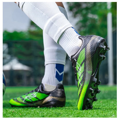 Chaussures de football pour hommes, crampons d'entraînement rapides pour terrain extérieur, chaussures de football à crampons pour terrain synthétique, baskets basses originales unisexes