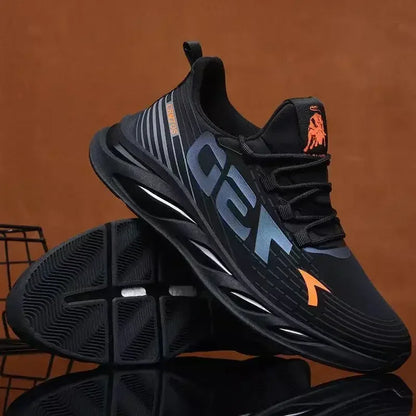 New Summer Men’s Breathable Mesh Running Shoes, Lightweight Sports Sneakers, Trendy Brand