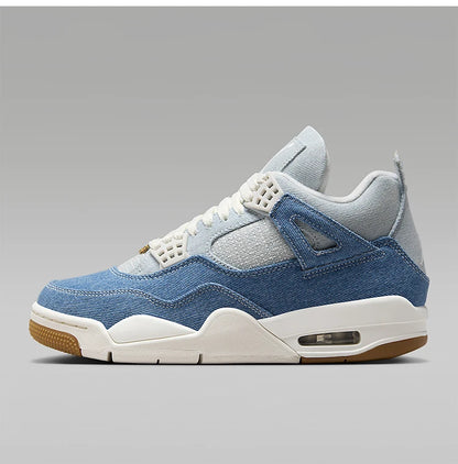 Ténis de basquetebol Nike JORDAN genuínos para mulher, de cano médio, em ganga, com amortecimento de ar IB6716-100