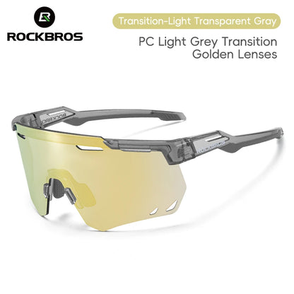 ROCKBROS Cycling Glasses MTB Road Bike Eyewear Driving Golf Goggles Protection Sports UV400 Sunglasses Polarized/Photochromic