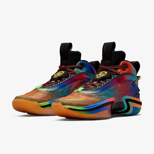 Sapatilhas de Basquetebol Nike Authentic Jordan Unissexo Rainbow Mid-Top Duráveis DN4200-064