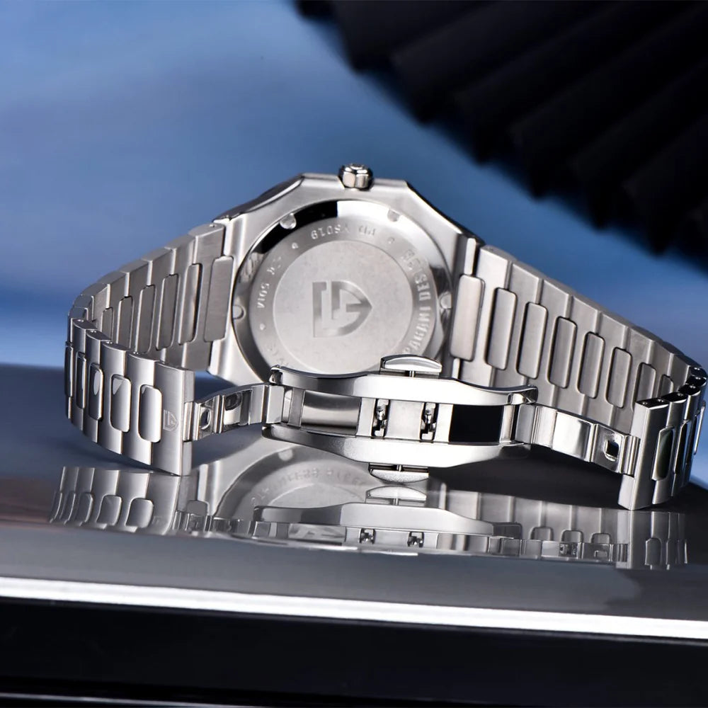 Reloj cuadrado de cuarzo para hombre PAGANI DESIGN New V2, marca de lujo premium, deportivo, resistente al agua, de zafiro y acero inoxidable