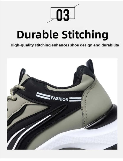 Modne męskie buty sportowe w koreańskim stylu, sznurowane, casualowe, do biegania, wygodne, oddychające, z grubą podeszwą