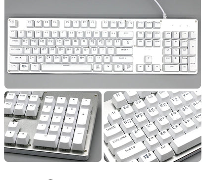 104 Teclas Keycaps Retroiluminadas Coreano Francês Russo Espanhol Alemão para Teclado Mecânico com Switch MX, Perfil OEM, Teclas ABS DIY