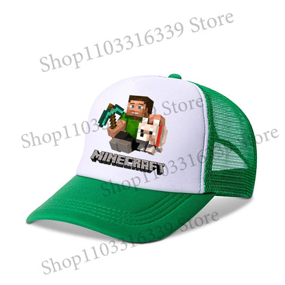 New Game Theme Hat Man Baseball Cap Male Sunshade Sunscreen Cap Minecrafted Fashion Hip Hop Caps Leisure Net Hats Birthday Gift
