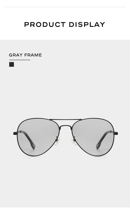 CAPONI Avation Sun Glasses For Men Day And Night Photochromic Driving Men's Sunglasses Polarized UV400 Pilot Shades Male BS3104