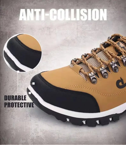 Men's EVA Hiking Shoes Waterproof Anti-Slip Leather Outdoor Sports Shoes for Camping Running Jogging 2025 New