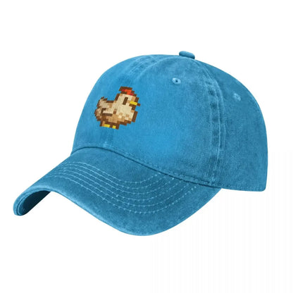 Stardew Valley Chickens Baseball Cap derby hat luxury caps funny hat birthday Men's Caps Women's