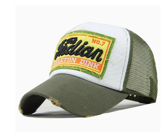 Fashion Letter Embroidery Baseball Cap for Men Women Summer Breathable Mesh Snapback Hat Unisex Hip Hop Trucker Bone Gorras