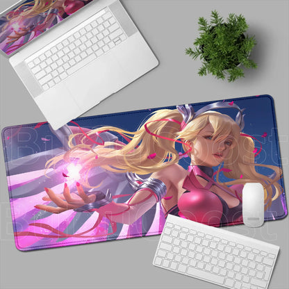 Overwatch Gaming Anime Girl Large XXL Mouse Pad HD Printing Computer Keyboard Mats Laptop Office Rubber Soft Desk Rug 900x400 mm