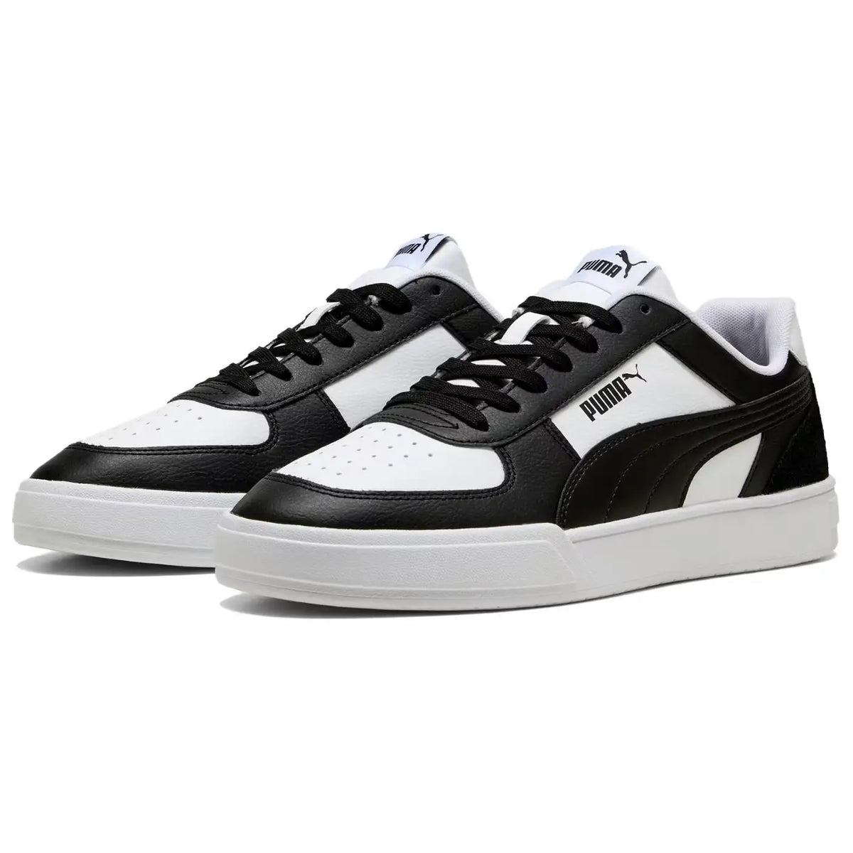 Baskets basses Puma Caven Mix Classic, mode, durables, respirantes, noir et blanc 399398-03