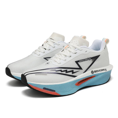 Zapatillas de running con placa de carbono para maratón, deportivas, transpirables, ligeras, cómodas y antideslizantes para hombre y mujer