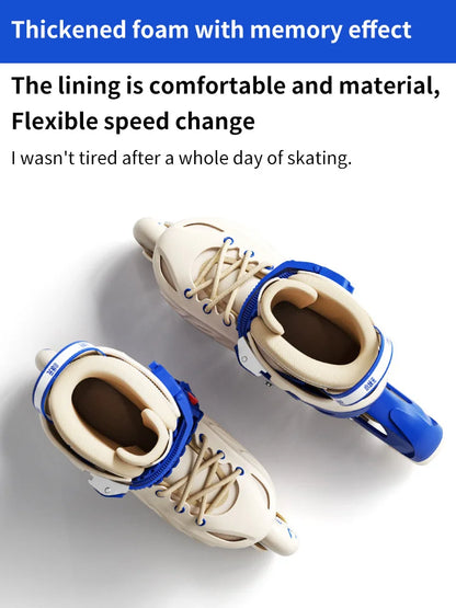 Patins em Linha para Rapaz, Pretos, Tamanho Ajustável, Rosa para Rapariga, Rollerblades Desportivos para Criança, Alta Velocidade, Novos, LED Luminoso, Profissionais